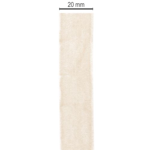 Gavebånd, fløyelsbånd for kreativ emballasje, 20 mm x 10 m | Floristik24.no