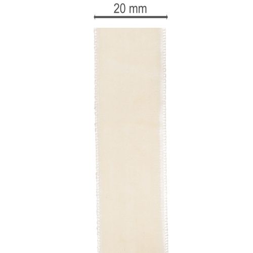 Gavebånd, elegant fløyelsbånd til gaver og blomster, 20 mm, 10 m | Floristik24.no