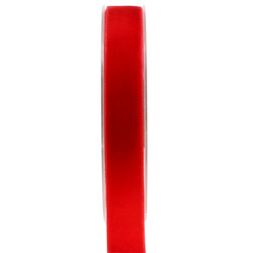 Floristik24 Fløyelsbånd rød 20mm 10m