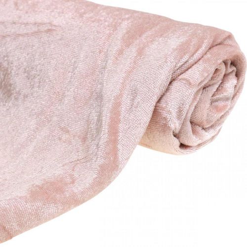 Floristik24 Dekorstoff Fløyel Gammelrosa fløyelsborddekor 140×300cm