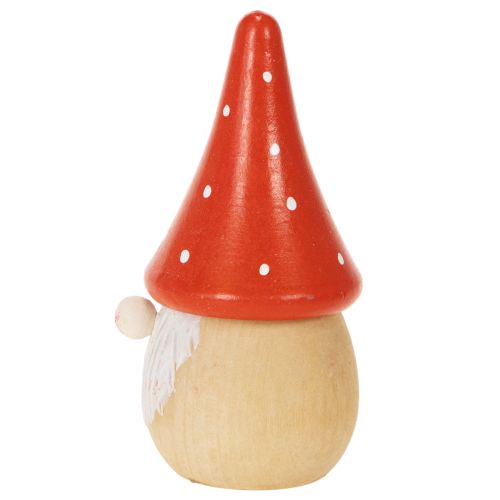 Mini-gnomfigur fluesopp borddekorasjon 10 cm 6 stk | Floristik24.no