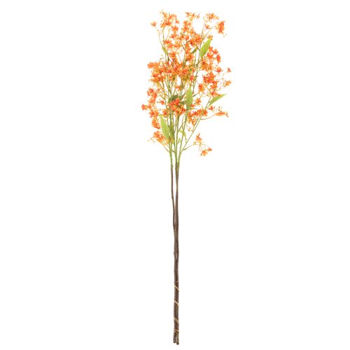 Kunstig blomst orkidegren oransje filigran romdekorasjon 110 cm 3 stk | Floristik24.no