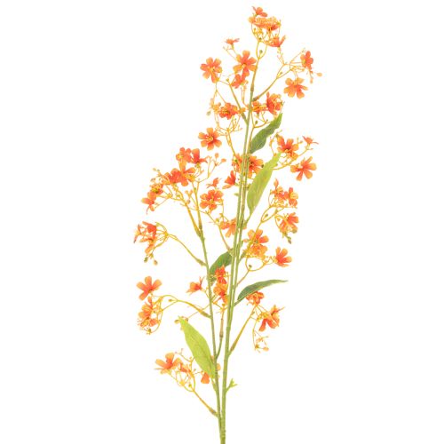 Kunstig blomst orkidegren oransje filigran romdekorasjon 110 cm 3 stk | Floristik24.no