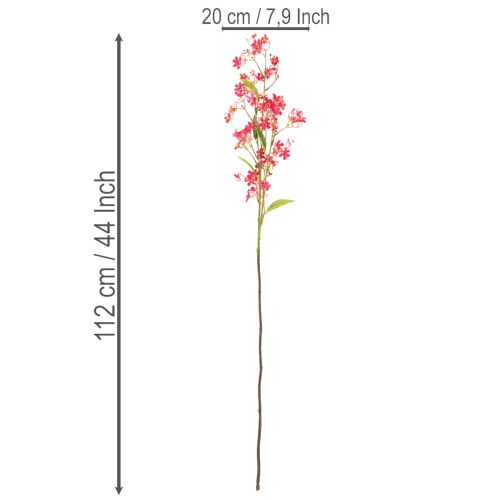 Kunstig blomstrende gren Oncidium orkide dekorasjon 112 cm 3 stk | Floristik24.no