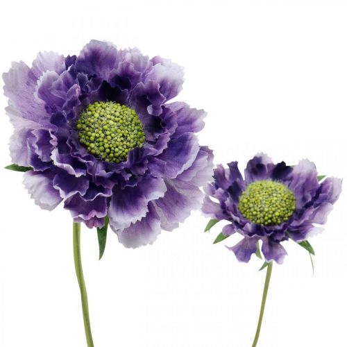 Floristik24 Scabious kunstig blomst lilla H64cm bunt med 3stk