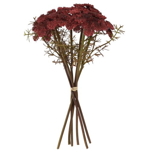 gjenstander Kunstige ryllikblomster røde Achillea kunstige H30cm 6 stk