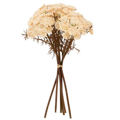 gjenstander Kunstig ryllik krem Achillea kunstige blomster 30 cm 6 stk