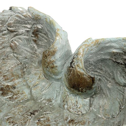 Floristik24 Skål hjerteform grå 20cm x 18cm H7,5cm 1p