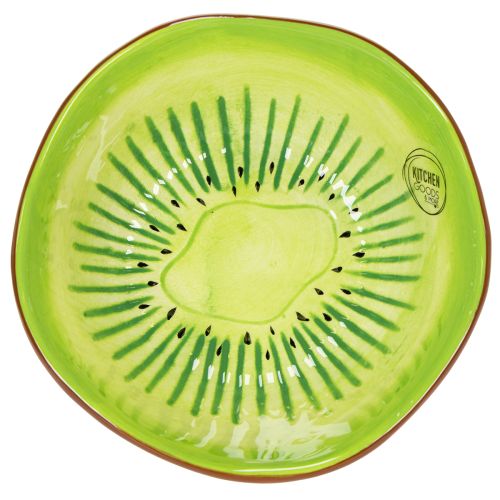 gjenstander Keramisk serveringsskål, Kiwi-design. Ideell for stilige spisebord og buffeer. 15 cm