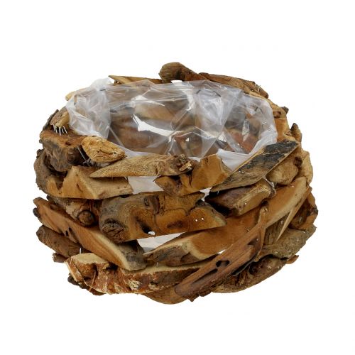 Skålstykker av tre natur Ø28cm H16cm