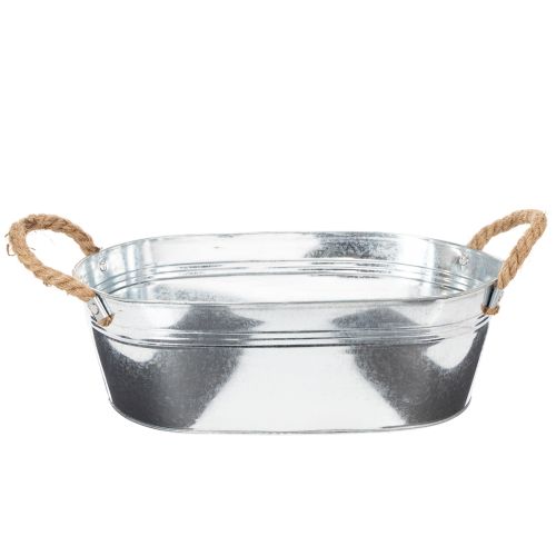 Oval skål 35 cm x 21,5 cm H 11,5 cm, blank sink kjøpe | Floristik24.no