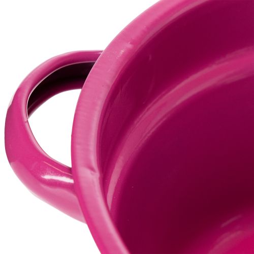 gjenstander Metallplantekasse, sommerdekorasjon til stue, 23 cm, 3 deler