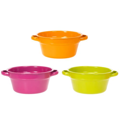 gjenstander Metallplantekasse, sommerdekorasjon til stue, 23 cm, 3 deler