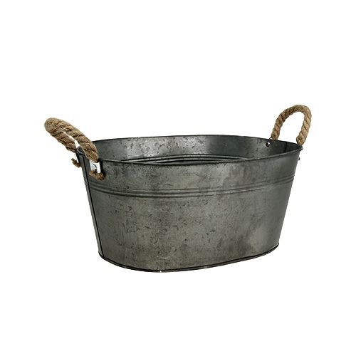 Floristik24 Skål antikk oval 28 x 17cm H12cm 2stk