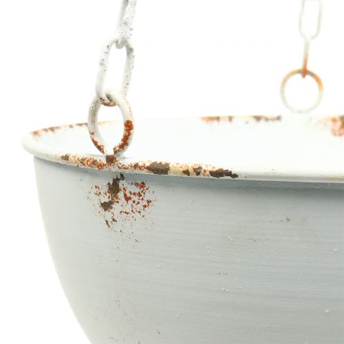 Floristik24 Planteskål for hengende hvit Ø26cm H23cm