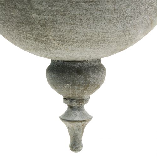 Floristik24 Planteskål for henging grå Ø26cm H23cm