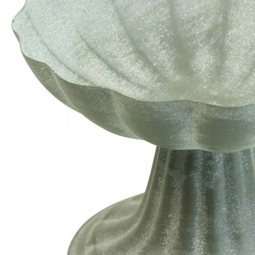 Floristik24 Dekorativ skål med fotmetallskål vintage H12cm Ø17cm