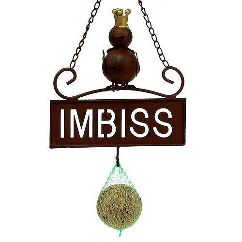 Floristik24 "Snack" skilt for oppheng brun 20cm L31cm