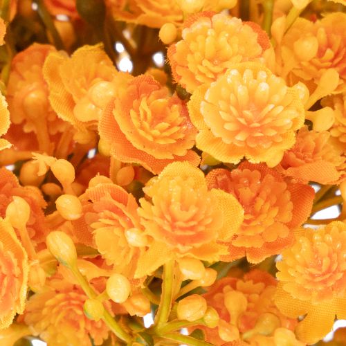 Kunstig babypust oransje gren til blomsteroppsatser 30 cm 10 stk | Floristik24.no