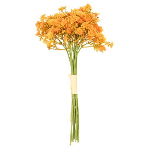 Kunstig babypust oransje gren til blomsteroppsatser 30 cm 10 stk | Floristik24.no