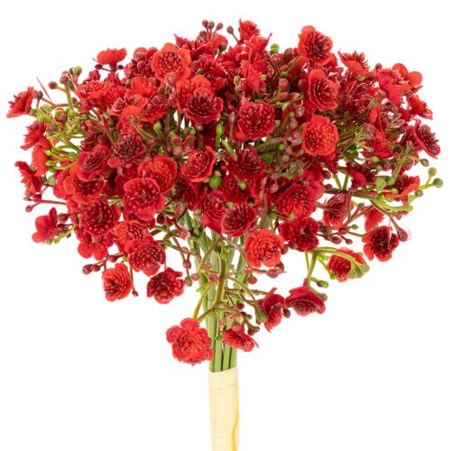 Kunstig babyånde, rød, bukett som blomsterdekorasjon, 30 cm, 10 stk.