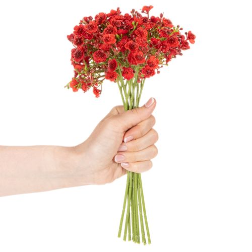Kunstig babyånde, rød, bukett som blomsterdekorasjon, 30 cm, 10 stk. | Floristik24.no