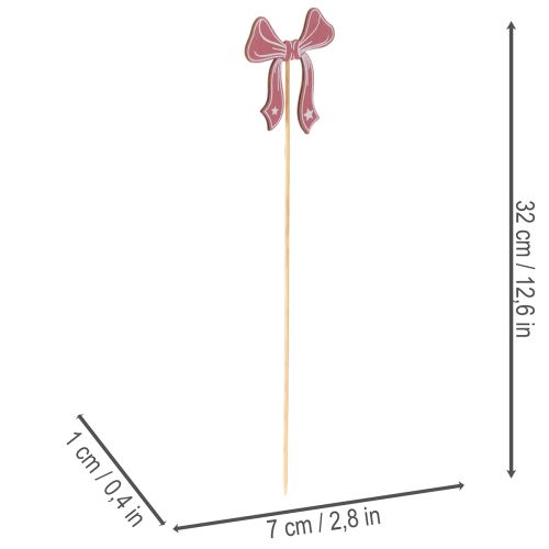 Dekorative sløyfeblomsterpinner 32 cm 12 stk | Floristik24.no