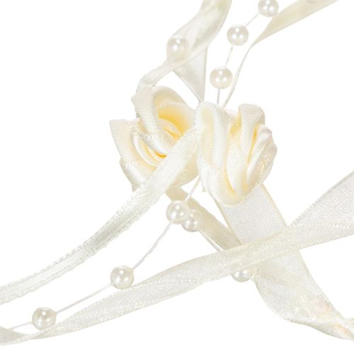 gjenstander Bånd Valentino kremfarget 15mm 5m