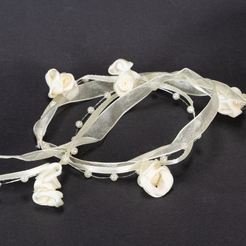 gjenstander Bånd Valentino kremfarget 15mm 5m