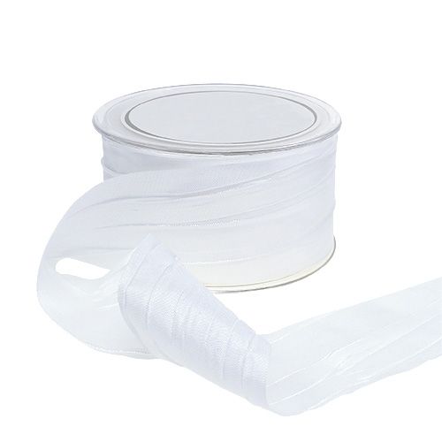 Bånd hvit &quot;Crash&quot; 50mm 20m