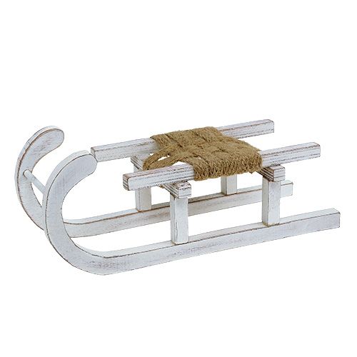 Floristik24 Tresleie hvit 28cm x 11cm x 11cm 1p