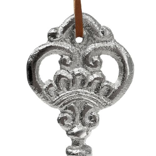 Floristik24 Nøkkel sølv for å henge 15,5 cm 2 stk