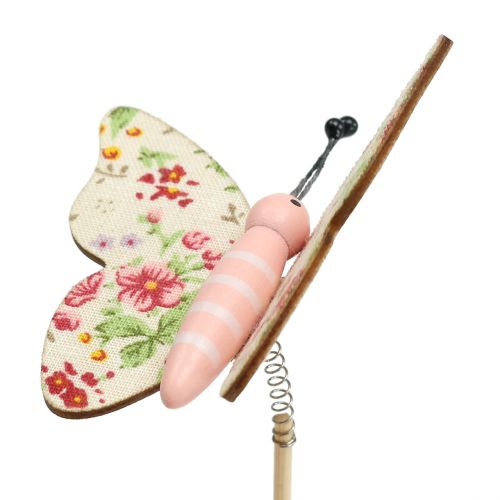 Floristik24 Sommerfugl på trepinne 5,5cm - 7cm 18 stk