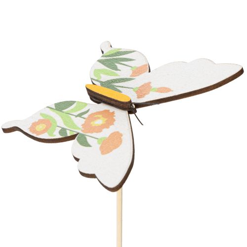 gjenstander Sommerfuglstaker, ideelle som blikkfang i hagen eller blomsterpotten, 29 cm, 12 stk.