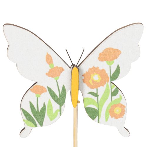 gjenstander Sommerfuglstaker, ideelle som blikkfang i hagen eller blomsterpotten, 29 cm, 12 stk.