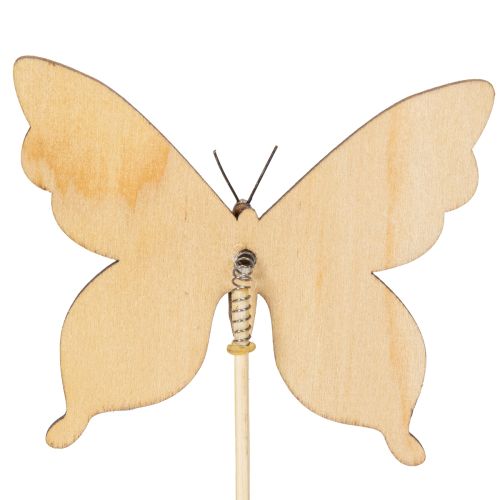 gjenstander Sommerfuglstaker, ideelle som blikkfang i hagen eller blomsterpotten, 29 cm, 12 stk.