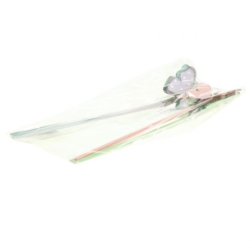 Floristik24 Blomsterknapper sommerfuglpastell 24cm 12stk