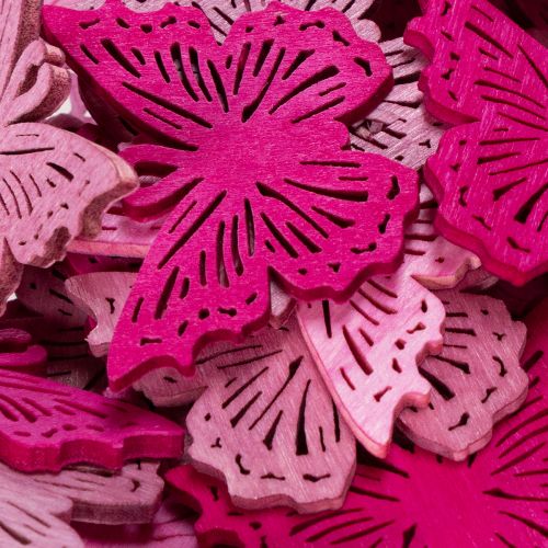 gjenstander Dekorative sommerfugl-spredelementer for vårlignende bord- og skålarrangementer, 4 cm, 72 deler