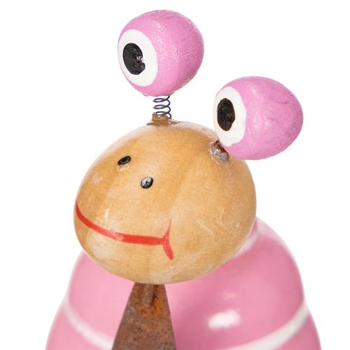 gjenstander Sneglefigur med morsomt design, sjarmerende vårdekorasjon, 9 cm, 4 deler