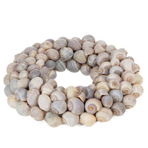 gjenstander Sneglekrans til oppheng, dekorativ krans, maritim stil, Nathai, Ø35 cm