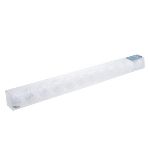 Floristik24 Dekorativ snøball for å henge Ø6cm 12stk