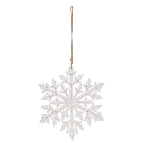 Stor dekorativ snøfnugg, hengende dekorasjon, 30 cm | Floristik24.no
