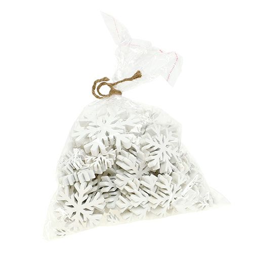 Floristik24 Snøfnugg hvitblanding 3cm - 7cm 48 stk