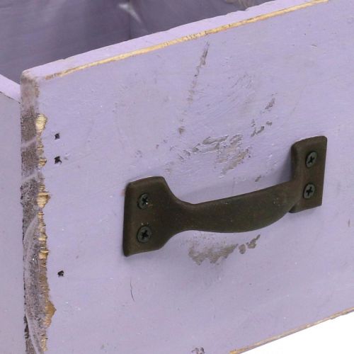 gjenstander Skuff Shabby Chic Deco Tre Lilla Spring Deco 12,5×12,5×10cm