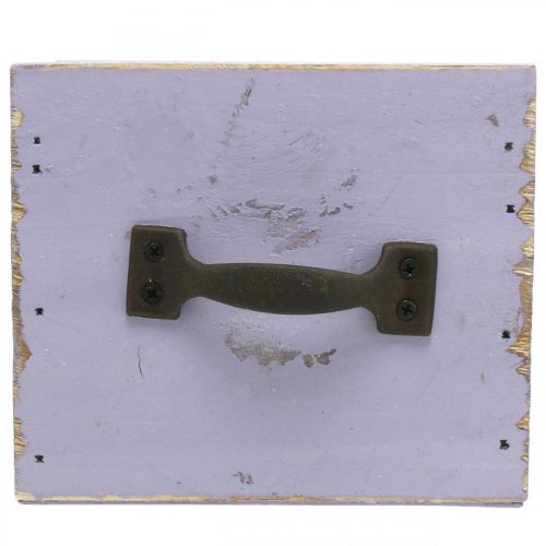 gjenstander Skuff Shabby Chic Deco Tre Lilla Spring Deco 12,5×12,5×10cm