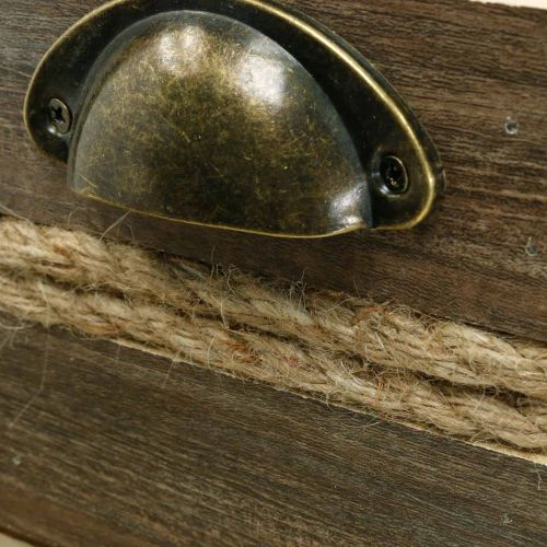 Floristik24 Plantekasse treskuff blomsterkasse 26/20/14cm sett med 3