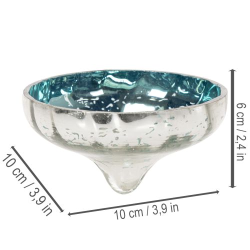 gjenstander Flytende telysholder i glass for elegante detaljer i ethvert rom, 10 cm, 2 stk.