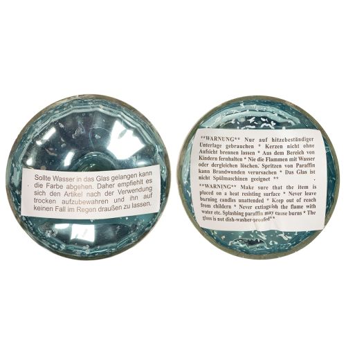 gjenstander Flytende telysholder i glass for elegante detaljer i ethvert rom, 10 cm, 2 stk.