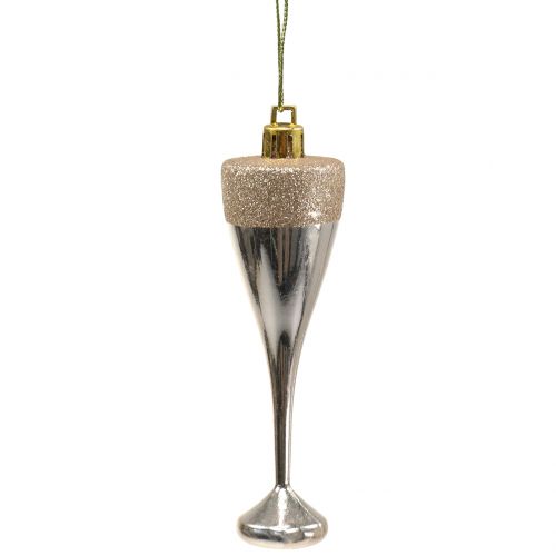 gjenstander Champagneglass for å henge lys gull 10cm 8stk
