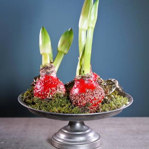 Floristik24 Serveringsfat på bunnen sølv antikk Ø31cm H14cm